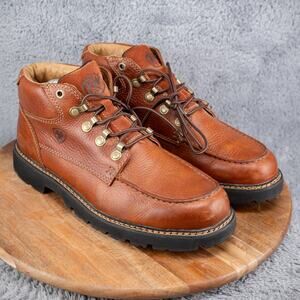 ARIAT Switchback Men’s Size 10.5D Brown Leather Lace Up Chukka Boot 39220
